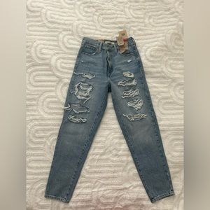 Levi high waisted mom jeans